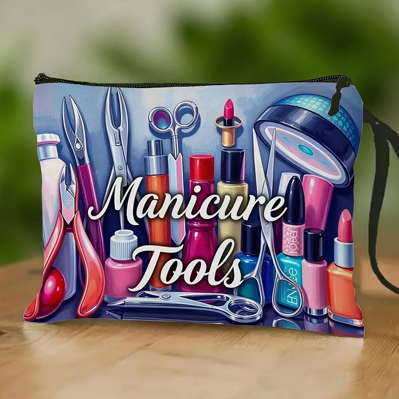 Nail Art Tool Patterned Makeup Bag - a Professional Storage Pouch for Nail Supplies Featuring a Convenient   Ideal f