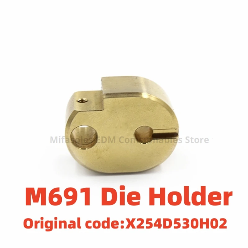 EDM X254D530H02 Die Guide Block Holder M691 Upper Power Feed Contact Holder for Mitsubishi DWC CNC Wire Cut Machine