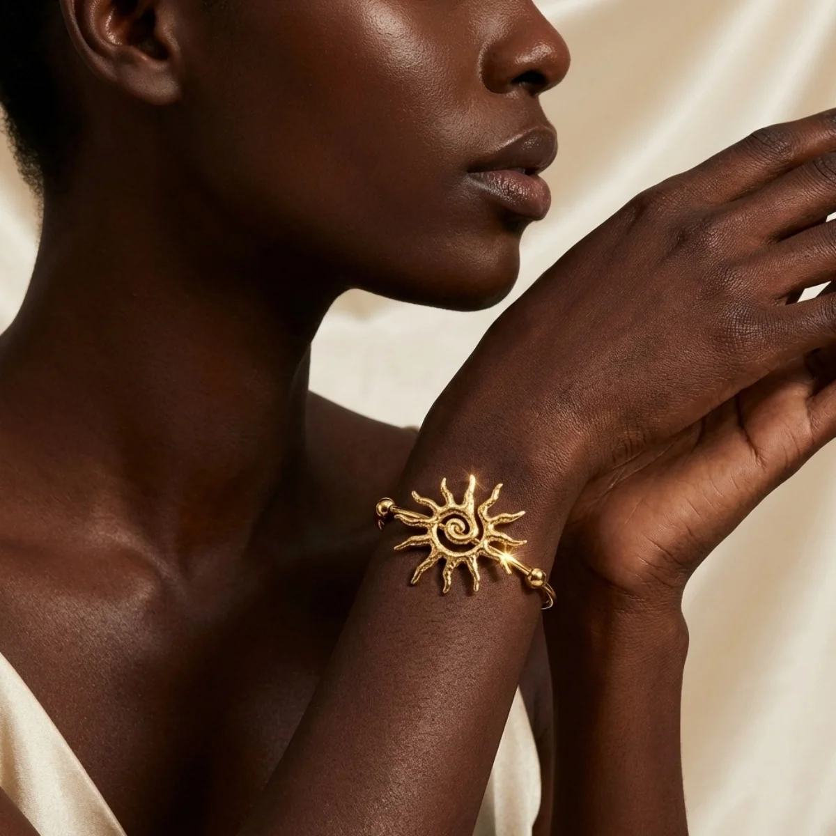 Einfache Edelstahl-Sonnenarmbänder für Damen und Herren, Gänseblümchen-, Muschel-, Spiral-, Oktopus-, Schildkröten-Armreif, Ozean-, Strand-, Urlaubsschmuck – Detail 9