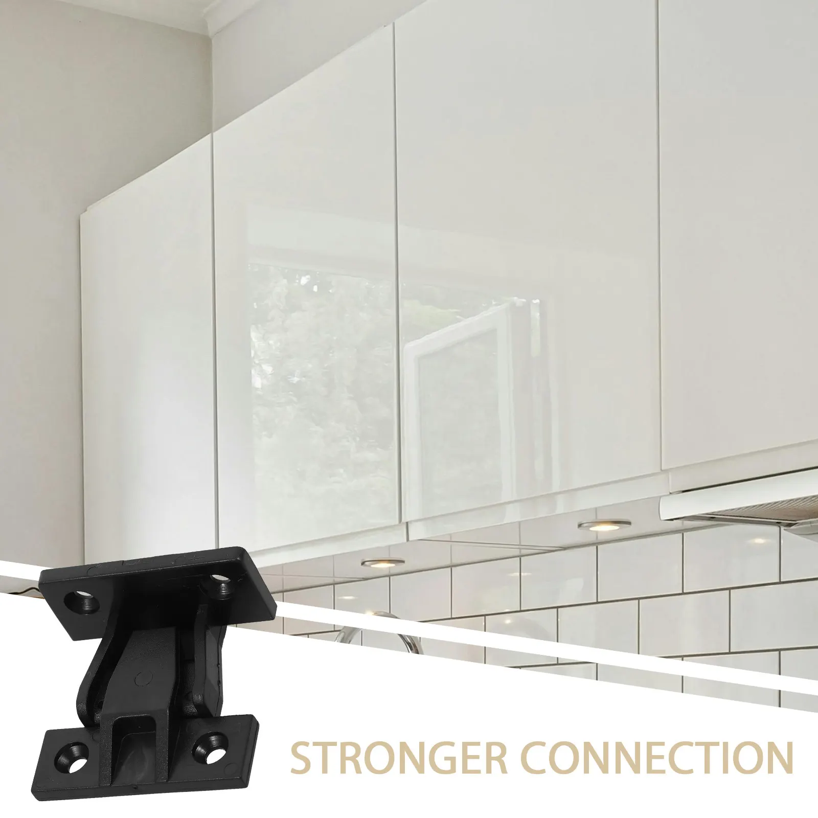12Set Roman Column Buckle Connector Plastic False Front Cabinet Clips Adjustable Cabinet Clips Wall Panel Buckle Furniture Shelf