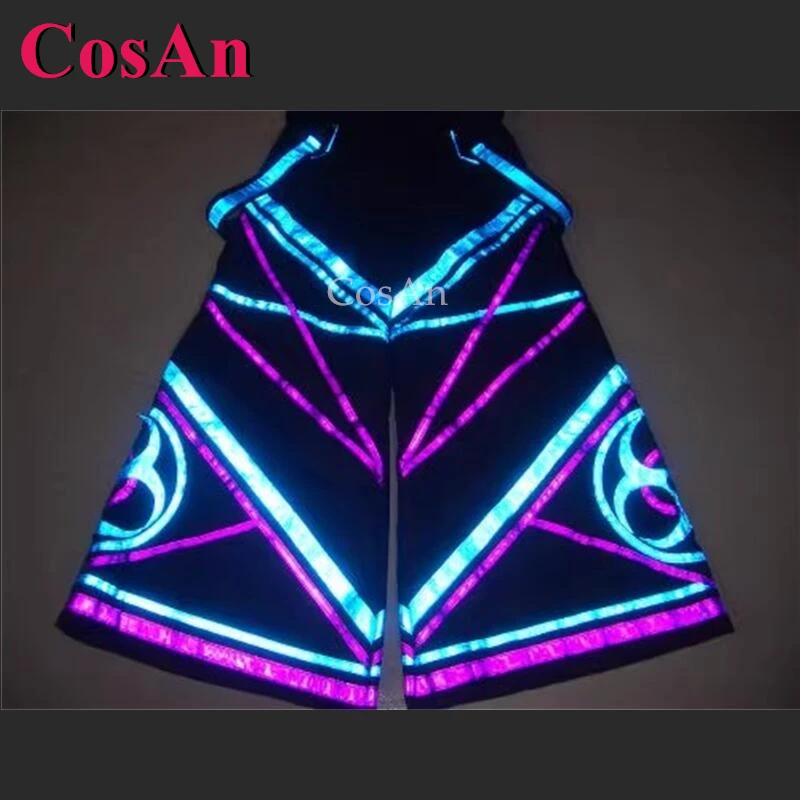 

CosAn AUS Style Ghost Dance Pants Melbourne Ghost Step Dance Pants Модные флуоресцентные брюки Светящиеся светоотражающие брюки Новые