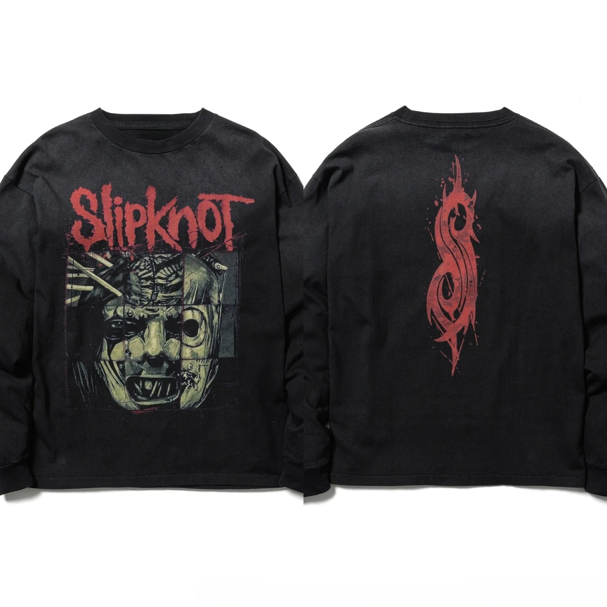 Photo Barcode Slipknot Metal Band Graphic Crewneck Sweatshirt Mens Women Vintage Streetwear