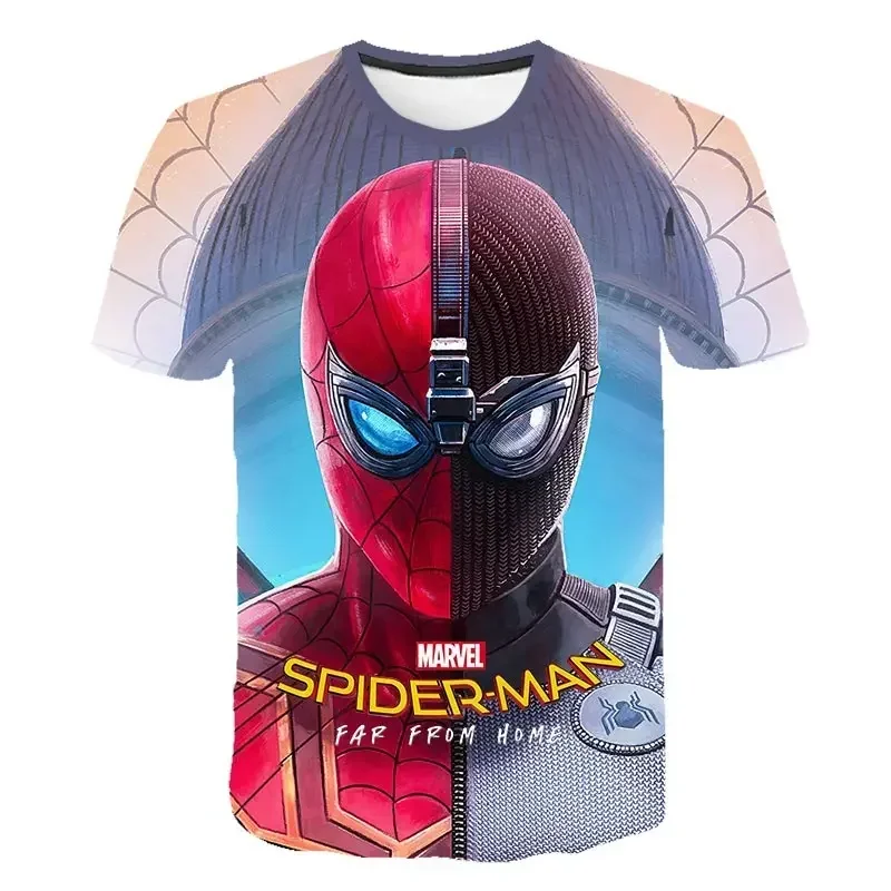 

Disney 2024 The Avengers Iron Man Kids Boy Girl Super Hero T-Shirts Short Sleeve Tops Cartoon Casual T Shirt Children Clothes