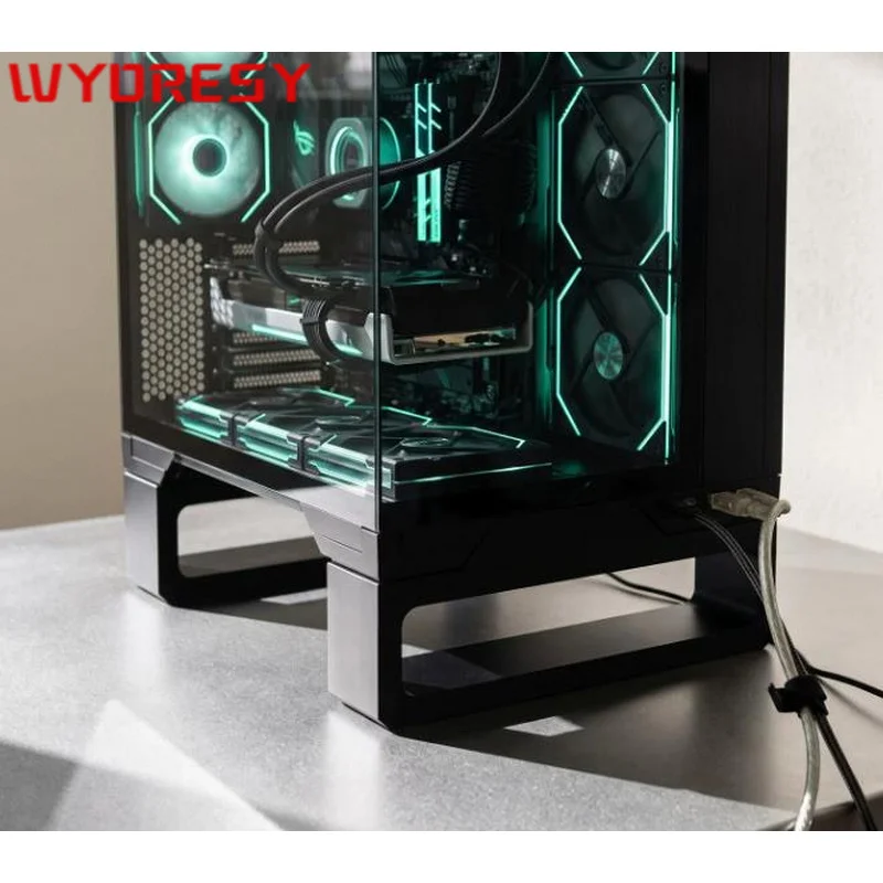 WYORESY for LIAN LI (O11 Vision Compact) Shock Absorption Anti-Drop Raised PC Chassis Base Accessories Parts