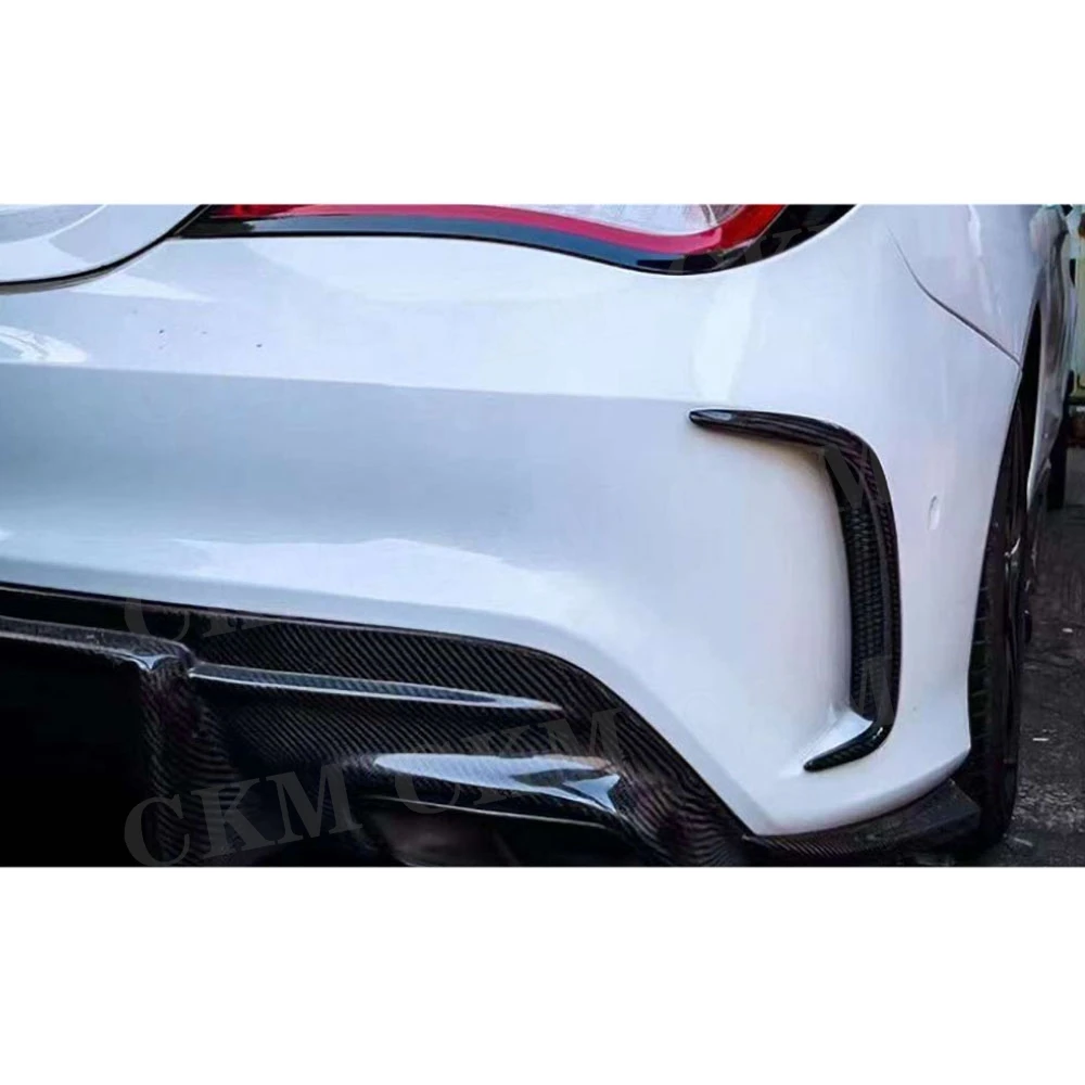 

Carbon Fiber F Style Rear Bumper Spoiler Air Vent Trims Cover For Benz CLA W117 CLA250 260 CLA45 AMG 2013-2019 FRP
