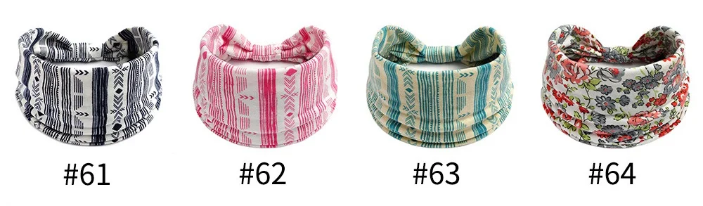 Breite Boho Stirnbänder für Frauen Mädchen elastische Turban Headwrap Knoten rutsch feste Haar bänder Sport Yoga Laufen Stirnband Haarschmuck – Detail 5