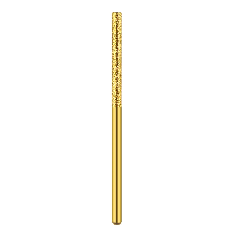 Titanium Plated Elongated Diamond Grinding Head Pointed Cylinder, Jade Reaming Emery Grinding Needle, Polishing Tool