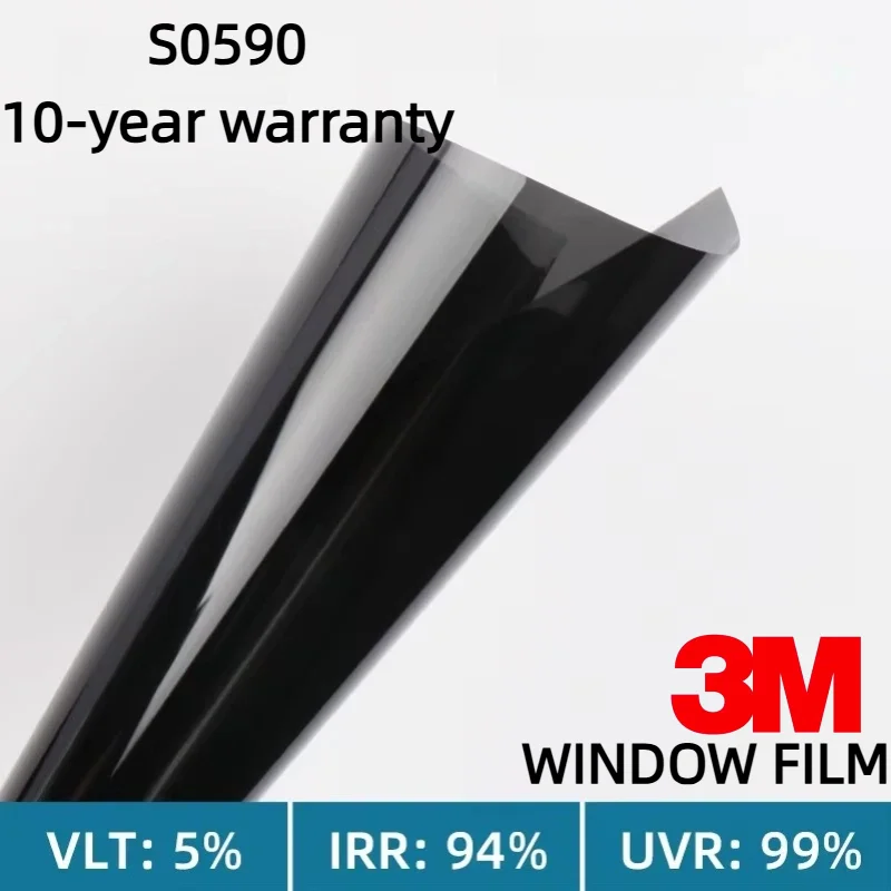 

3 м 1,52x30 м оконная пленка S0590 термоблокирующая солнцезащитная пленка для окон автомобиля пленка для конфиденциальности окон автомобиля