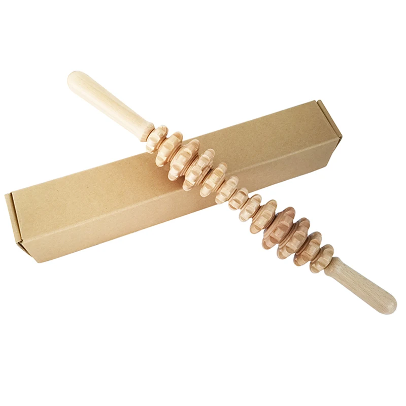 

Wood Therapy Roller Gear Stick Massage Tool Cellulite Slimming Roller Massager Lymphatic Drainage Body Shaping Trigger Stick