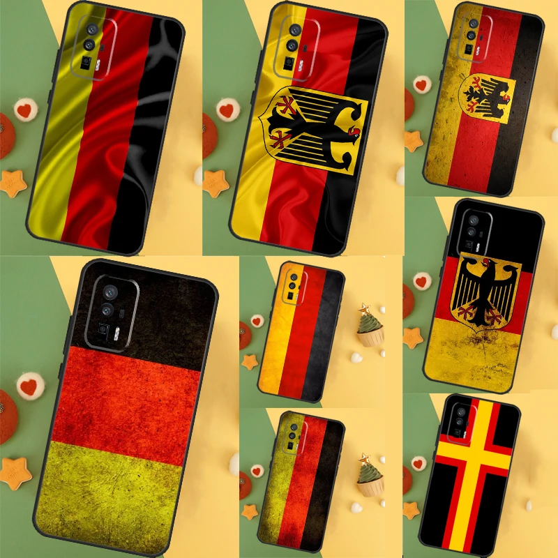  Germany Flag Banner Case For Xiaomi 13T 11T 12T Pro 12 Lite 13 14 Ultra POCO F6 F5 M6 X3 X5 X6 Pro F3 M5s Cover