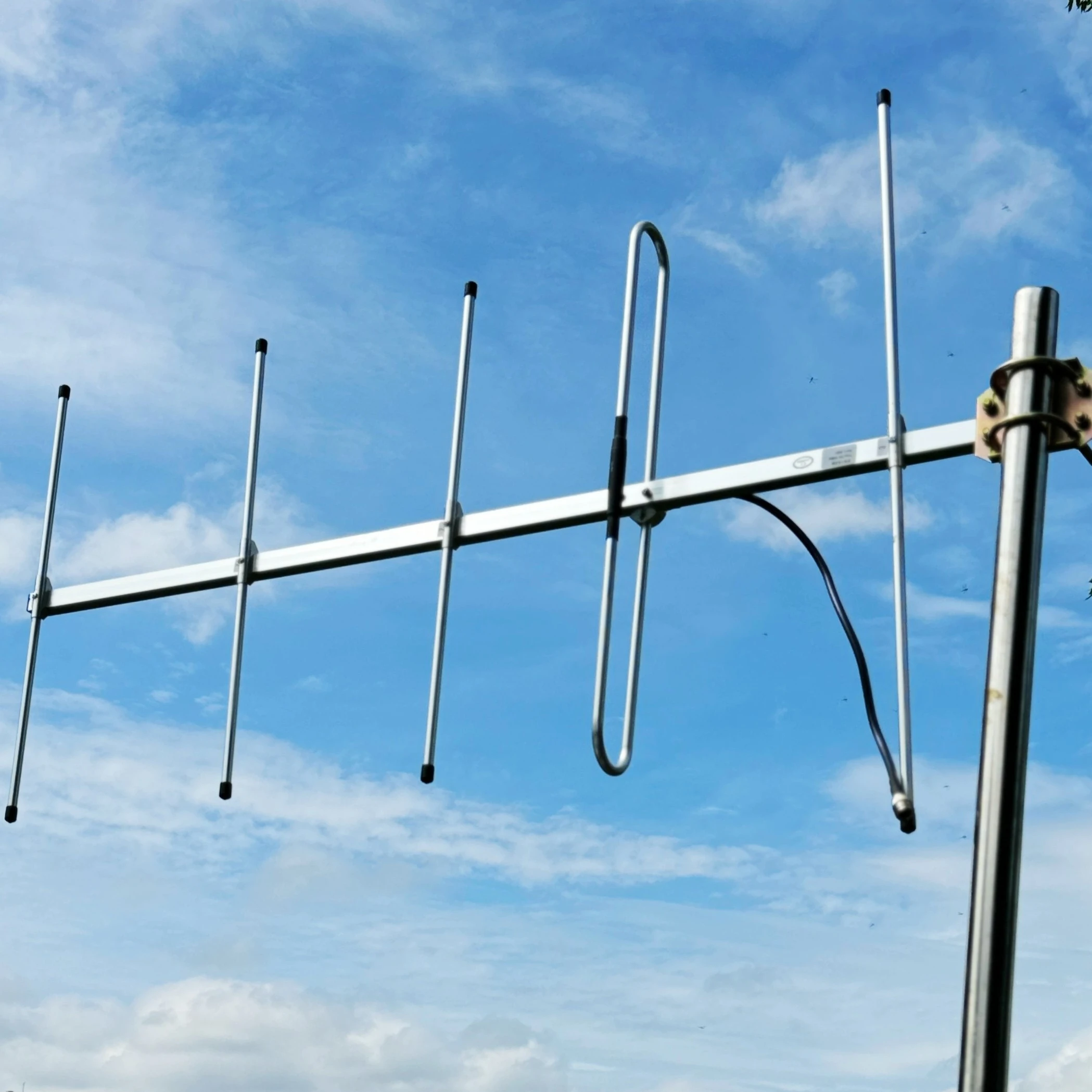 145Mhz VHF Yagi Antenna Outdoor High Gain 5 Unit Ham Radio Directional Long Range Satellite Signal Antennae