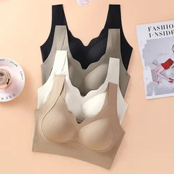 Kabellose BHs für Frauen nahtlose Unterwäsche unterstützen Bra lette atmungsaktive Pads keine Stahlring Fitness Unterwäsche solide sexy Dessous