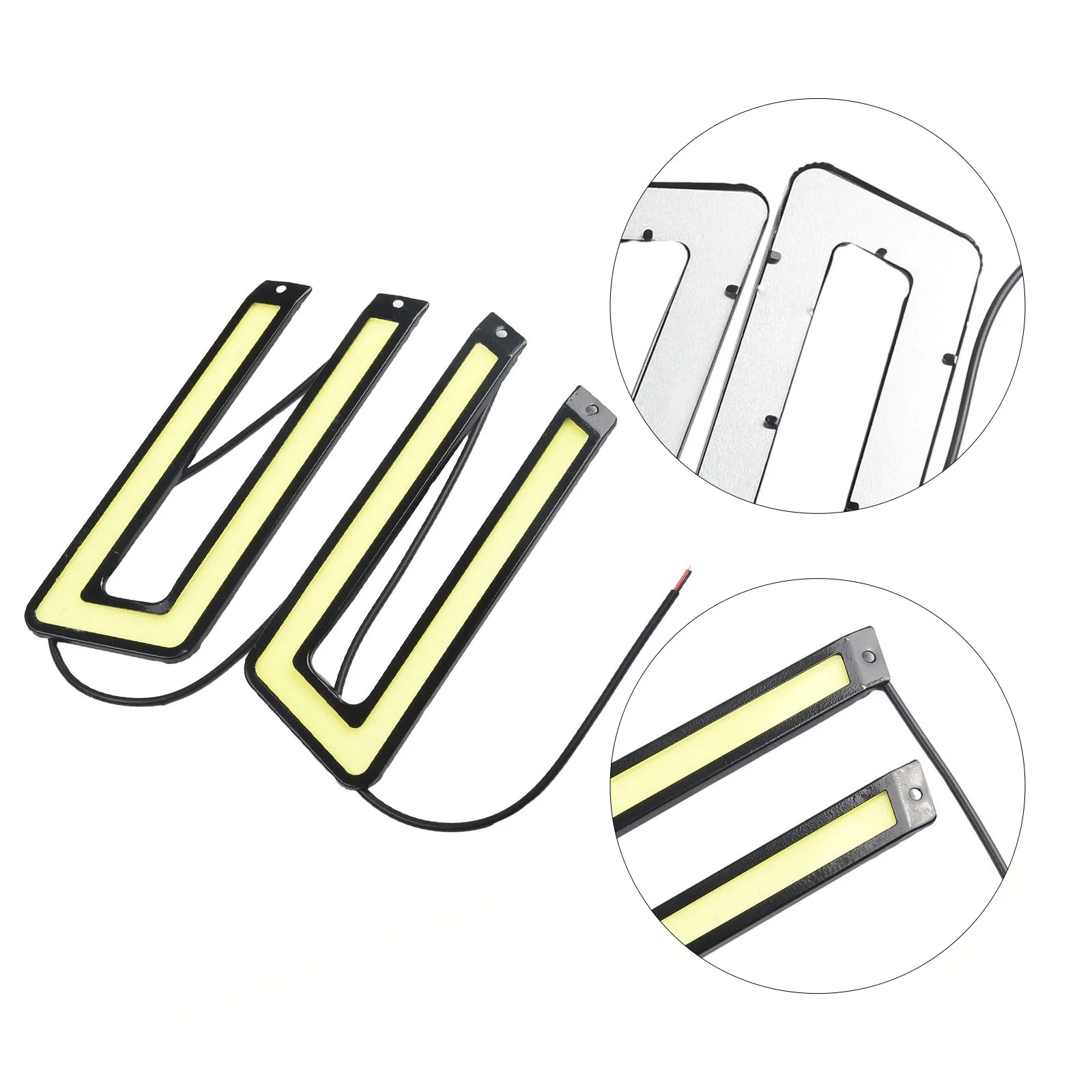 

High Quality Brand New Running Lights Parts Fittings Replacement Vehicle Waterproof White 1 Pair Accessories COB