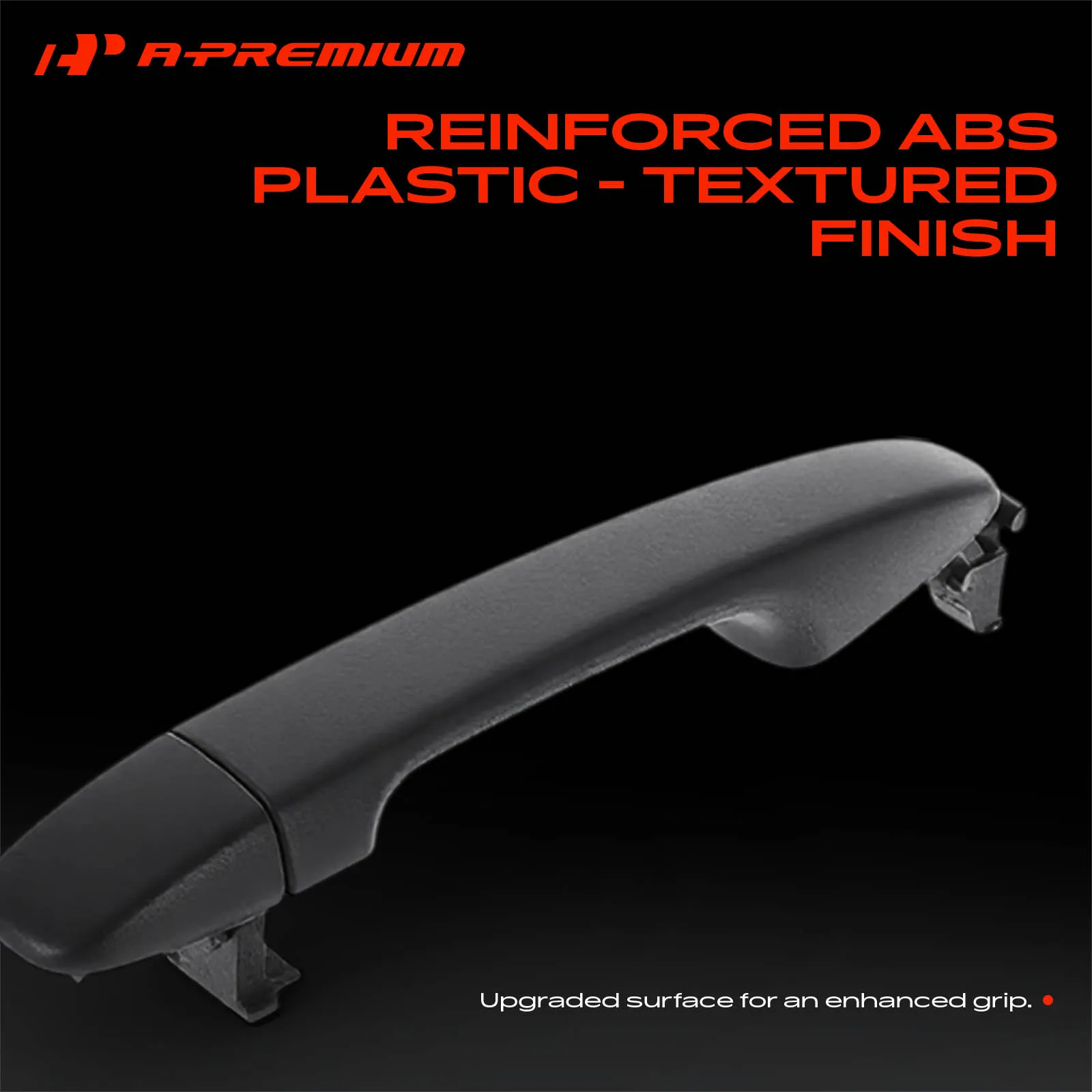 A-Premium Front Passenger Side Black Textured Exterior Door Handle for Toyota Prius 10-15 Subaru Outback 15-19 Forester 14-18