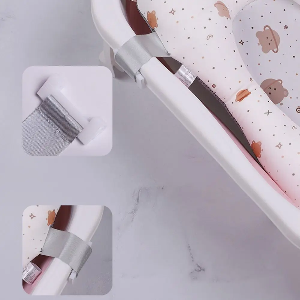 Segurança bonito coelho urso de segurança recém-nascido assento de banho chuveiro suporte esteira infantil banheira almofada de banho do bebê