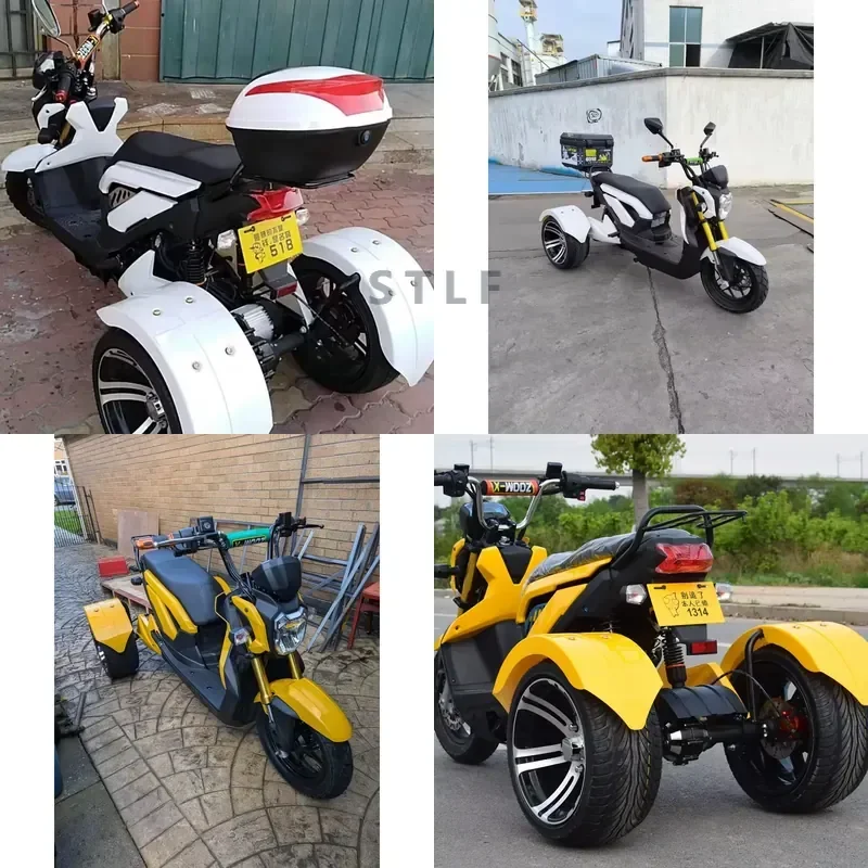 STROVAN Fast 1000W 1500W 60V Fashion Removable Battery Good Quality Powerful Three Wheels Electric Tricycle Scooter Trike
