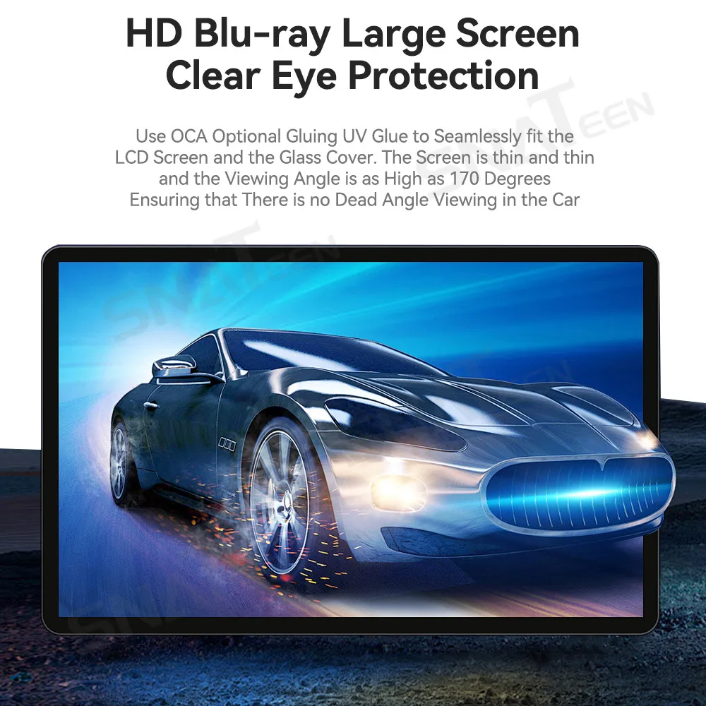 12.3 Inch HD Large Screen Android 14 Car Radio with Wireless CarPlay GPS For Toyota Tundra 2007-2013 Multifunction Navigation