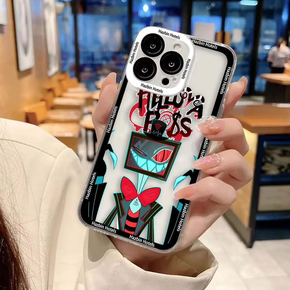 

Anime H-Hazbin H-Hotels Cover Clear Phone Case For Xiaomi Redmi Note 15 14 13 12 11 11T 11S 10 9 10S 9S 8 Pro Max Plus TPU Case