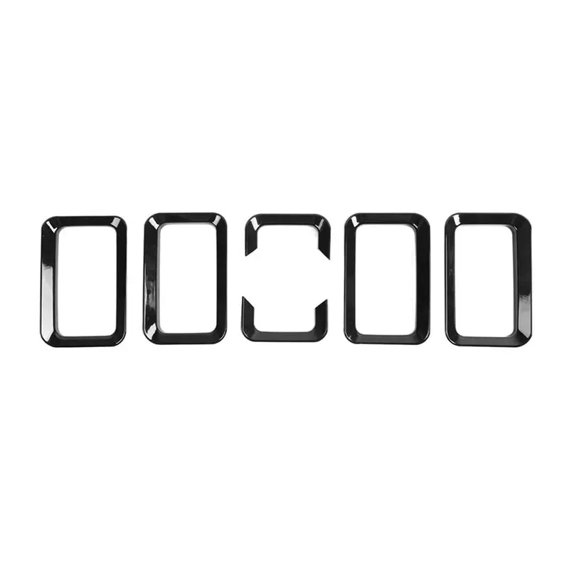 AB56-Front Grill Mesh Insert Covers 6Pcs Grille Guard Trim Kit For Jimny 19- 2024 Car Exterior Accessory Parts