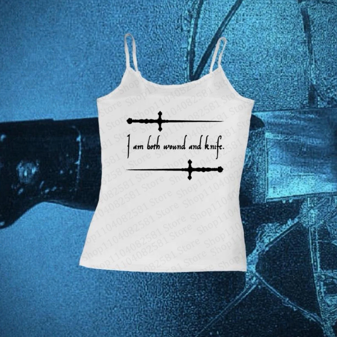 Retro tight vest women's aesthetic letter print coarse sand baby T-shirt punk Y2k clothes Gothic Emo girl vest 2000s crop top