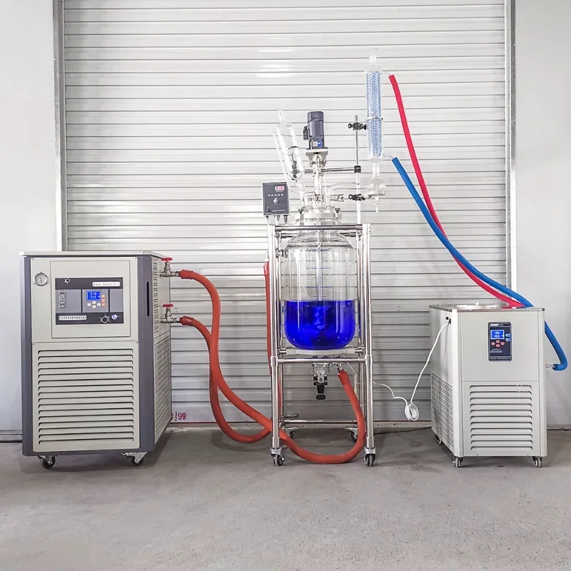 Jacketed bioborosilicate 3.3 glass reactor