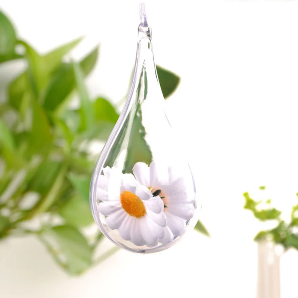 5pcs Clear Plastic Acrylic Bath Mold Shells Molding Balls Fillable Christmas Tree Ornaments DIY Bath Molds（ Drop）