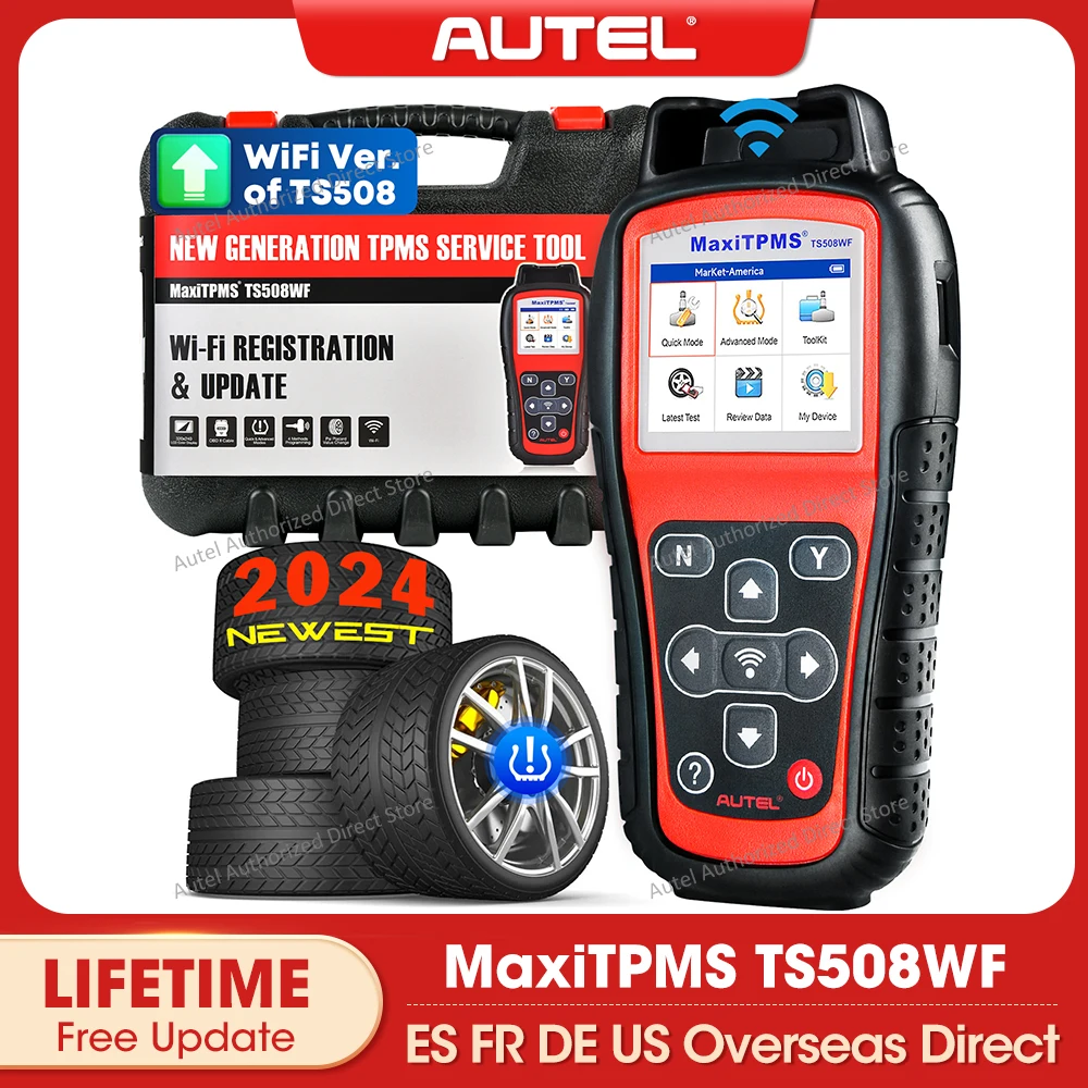 2024 Autel TS508WF TPMS Programming Tool TPMS Diagnostic Code Reader TPMS System Health Check, Program MX-sensor, TPMS Relearn