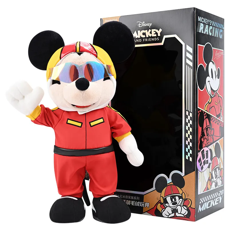 Potdemiel Disney Mickey Minnie Joint‑Skeleton Plush Doll Pendant Keychain Cute Gift Box Collectible Ornament Accessory Birthday