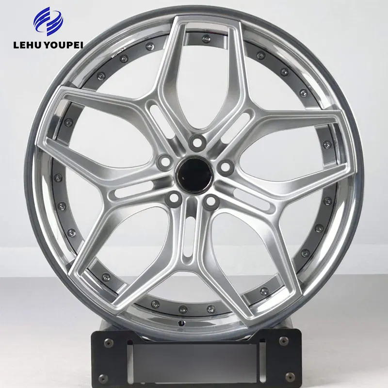 18 19 20 Inch 2 Piece Luxurious Polished Custom Forged Alloy Wheels 5x112 PCD Sport Car Rims