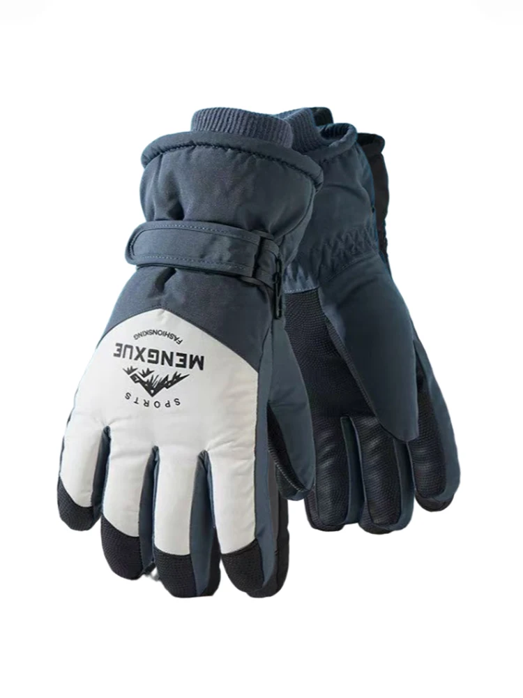 AliExpress Ski gloves for winter, warm and cold resistant, thickened, anti slip, waterproof, outdoor mountaineering, cycling, touch screen,