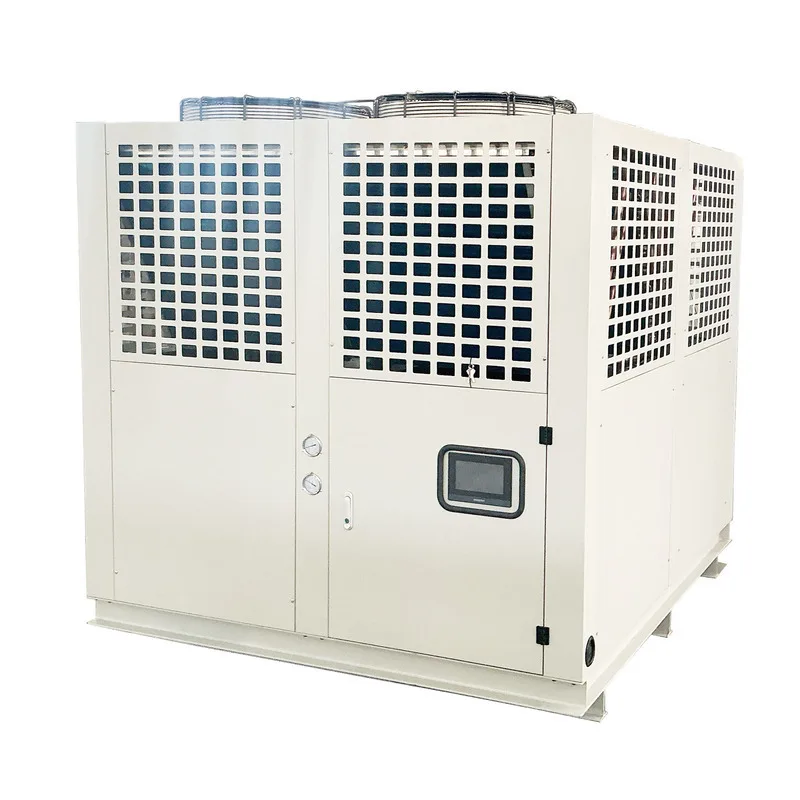 50HP Low Temperature Screw Central Air Conditioning System Industrial Chiller Unit