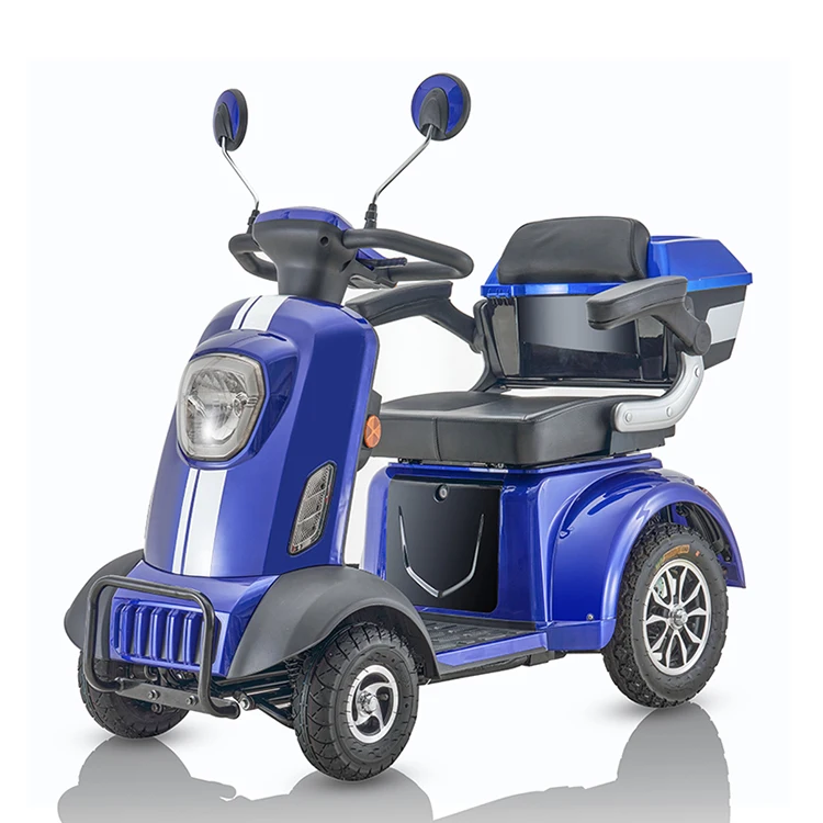 CE-certified High Quality Mobility Scooter Electric 4 Wheels 500w 48v Elderly Disabled Medical Equipment With Canopy Roof