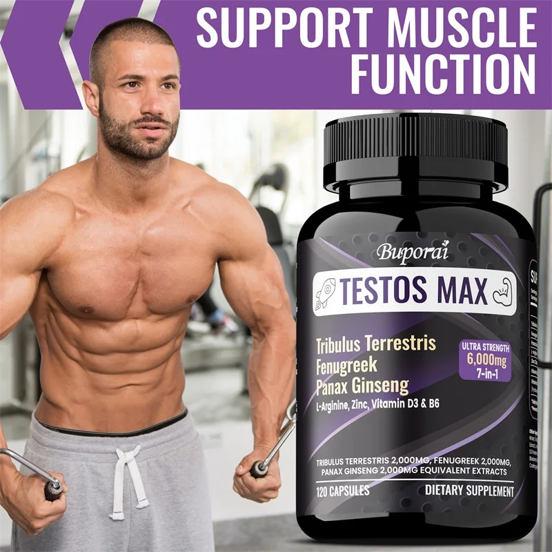 Men's Muscle and Endurance Supplements - Muscle Growth and Recover, Reduce Fatigue, Enhances Strength and Endurance
