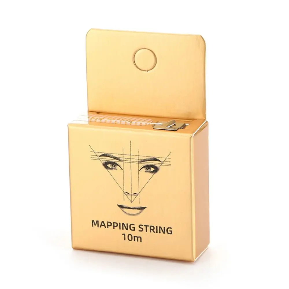 10m Mapping Eyebrow Marker Thread Microblading Eye Makeup Tools Eyebrow Thread Pre-Inked PMU String Eyebrow Drawing Tool