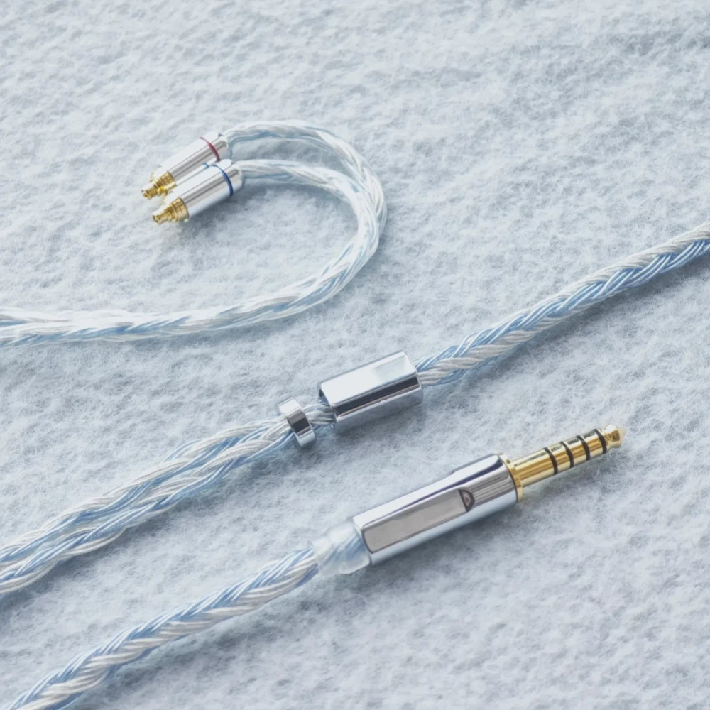 Сменный балансный кабель MMCX 2,5/3,5/4,4 для Sennheiser IE900 IE200 IE300, плетеный Litz, провод для обновления Bass-Boosted 1,2/2 м