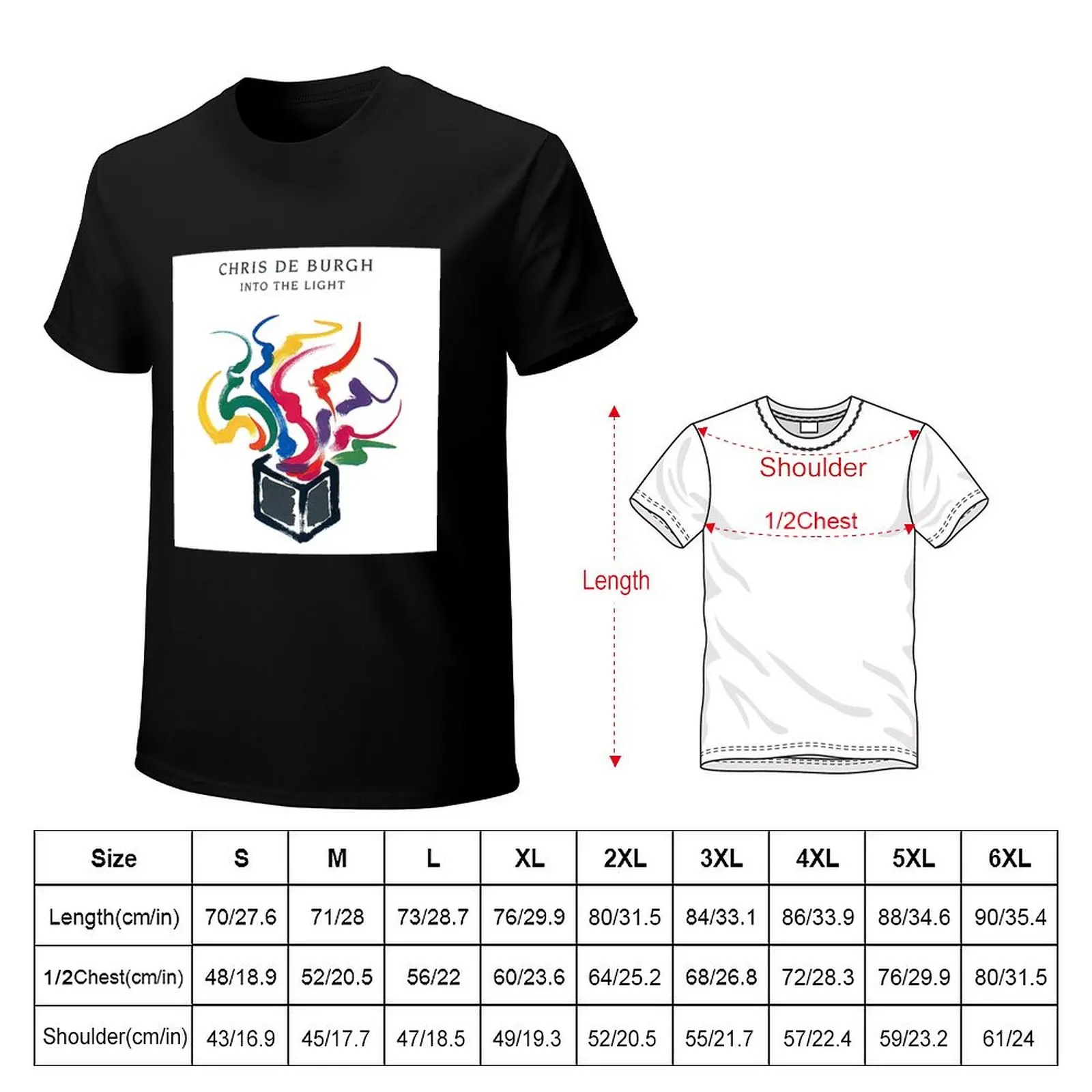 Chris de Burgh Into the light T-Shirt cotton t shirt pack T-Shirt