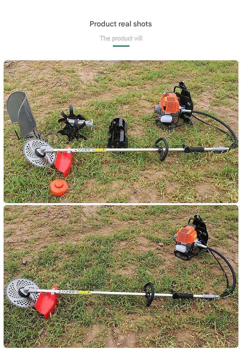 4-Stroke Backpack Multifunctional Lawn Mower & Brush Cutter, Portable Mini Rice Harvester for Agriculture, Wholesale Supply
