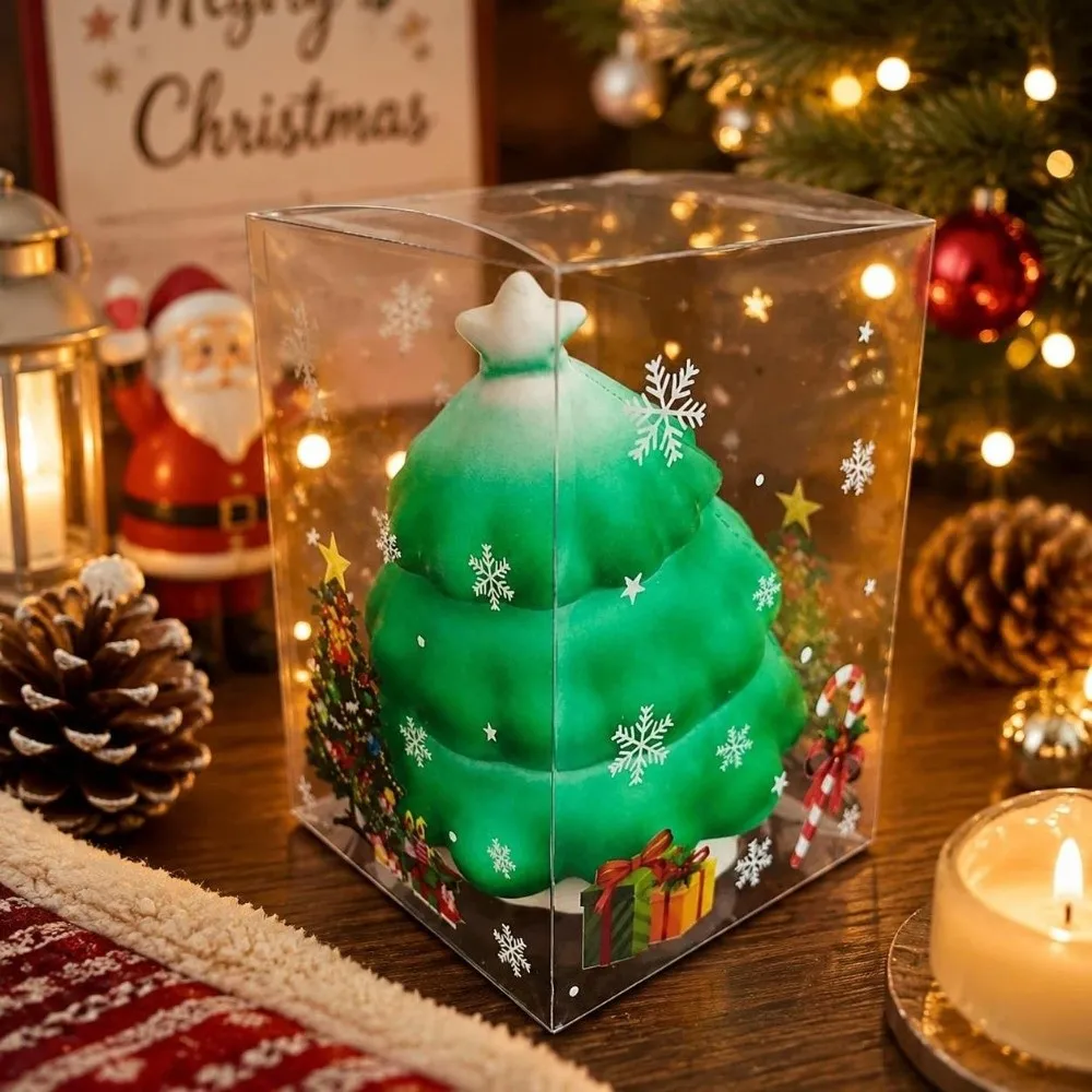 Cartoon Soft Christmas Squishy Santa Claus Comfortable Slow Rising Squishy Xmas Tree Snowman Sensory Stress Fidget Office