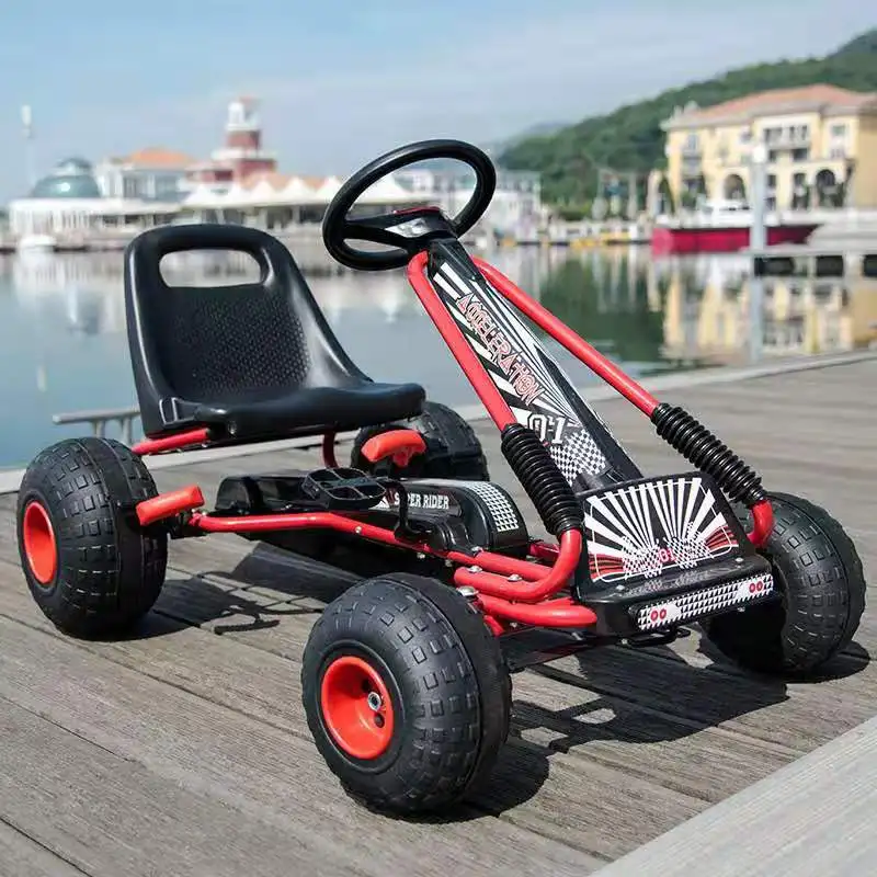 Pedal go-karting scenic square unpowered amusement vehicle