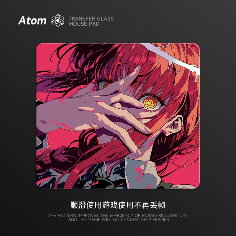 MiFuny tappetino per Mouse in vetro PV personalizzato temperato aggiornato liscio FPS Esports tappetino da scrivania Anime modello personalizzabile accessori per giocatori
