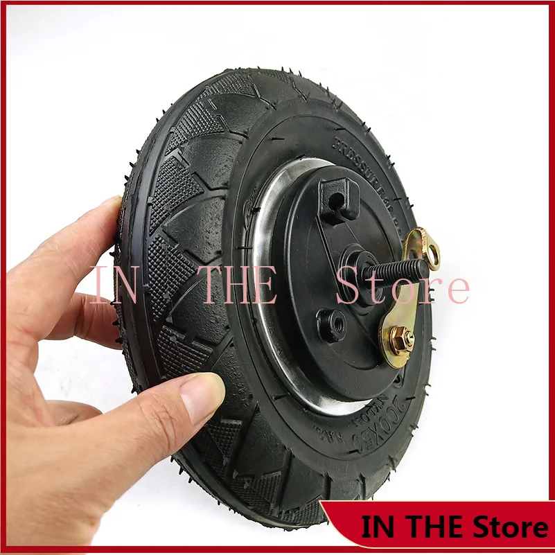 200x50 Non-pneumatic Wheel With Mechanical Brake Scooter Run Stability Control Run-flat Tire 8 Inch Solid   Drum