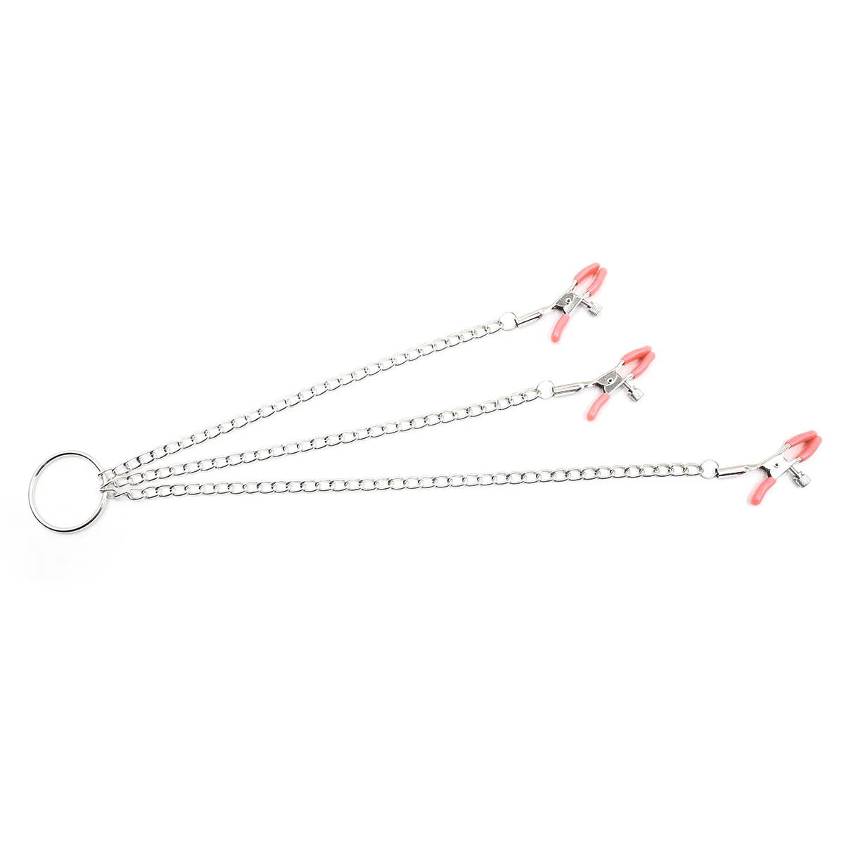 Puppy play Nipple Clitoris Clip To Chain Adjustable Clamps Strength Sm toys Fetish SM Bondage  Women Adult Games Sex Toys