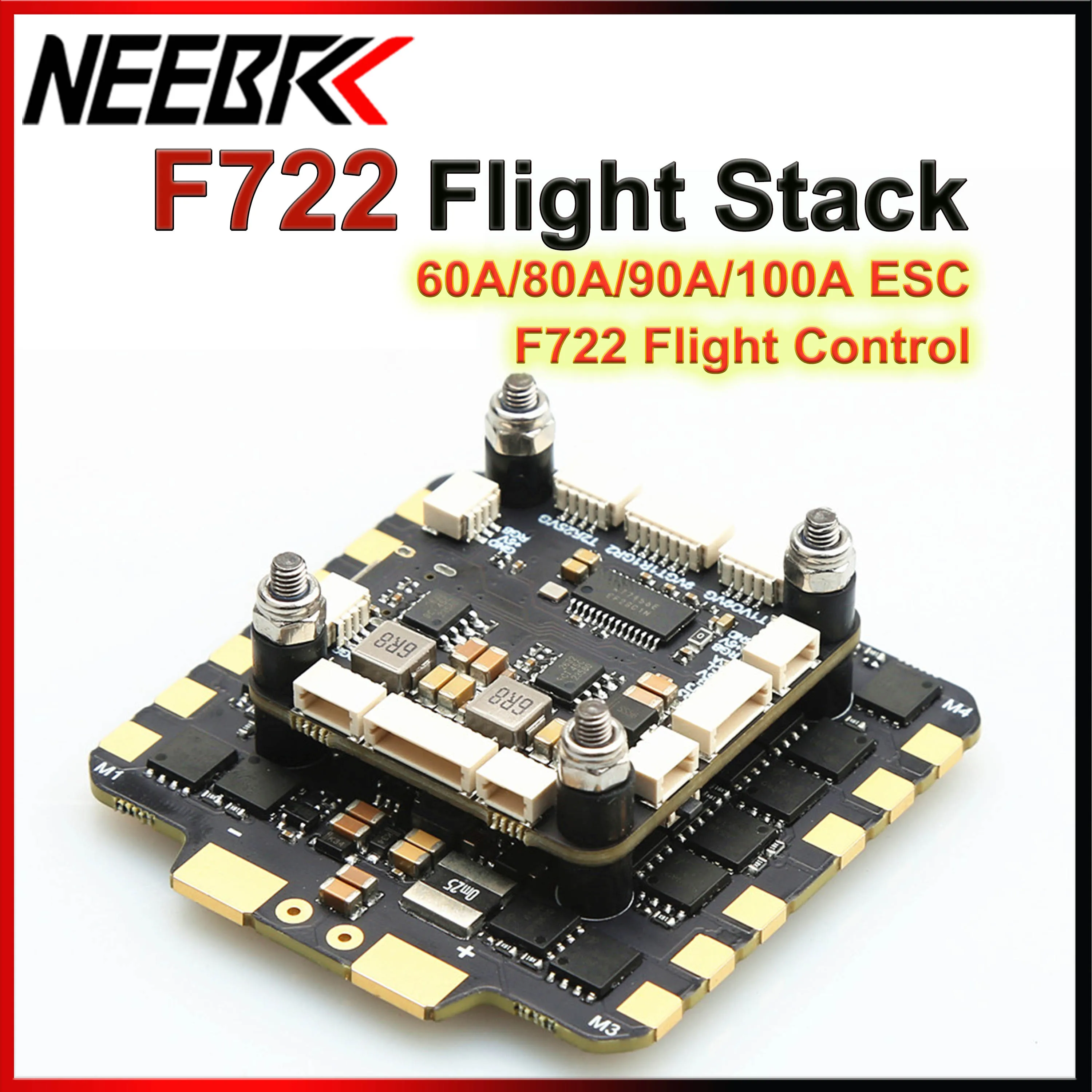 

F7 Flight Stack F722 Flight Control FC 60A/80A/90A/100A 4in1 BLheli_S ESC 3-8S for 10inch 13inch 15inch RC Freestyle FPV Drone