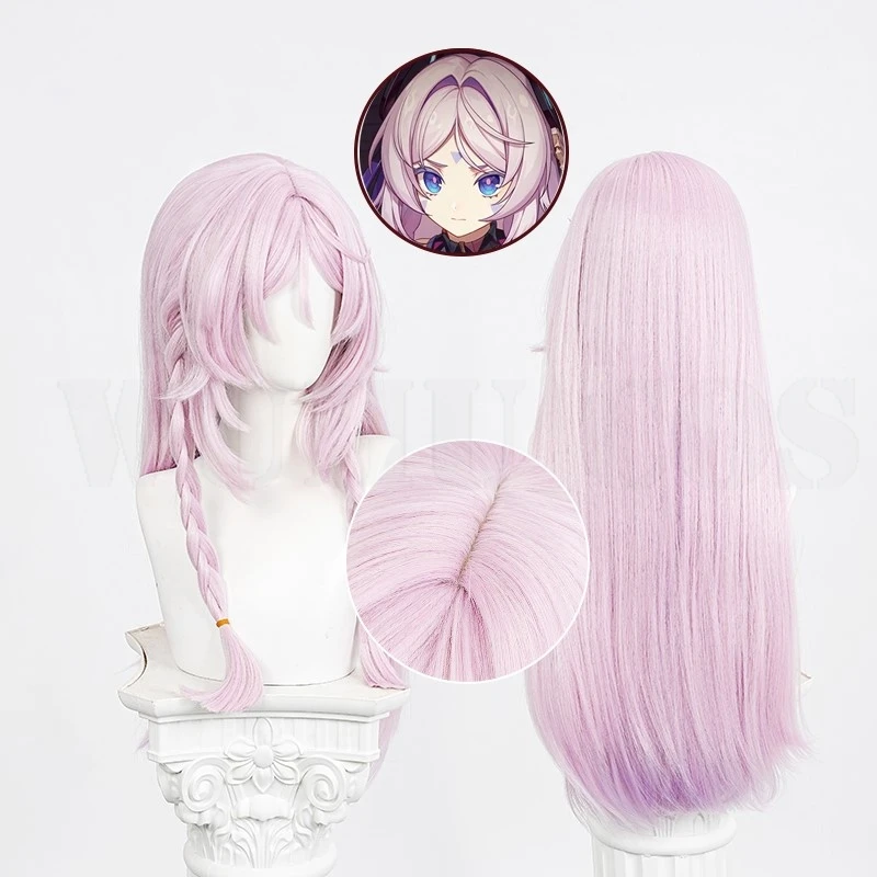 Genshin Impact Citlali Cosplay Wig Masters of The Night-Wind Purple Braid Long Hair Heat-resistant Fiber Hair Free Net Halloween