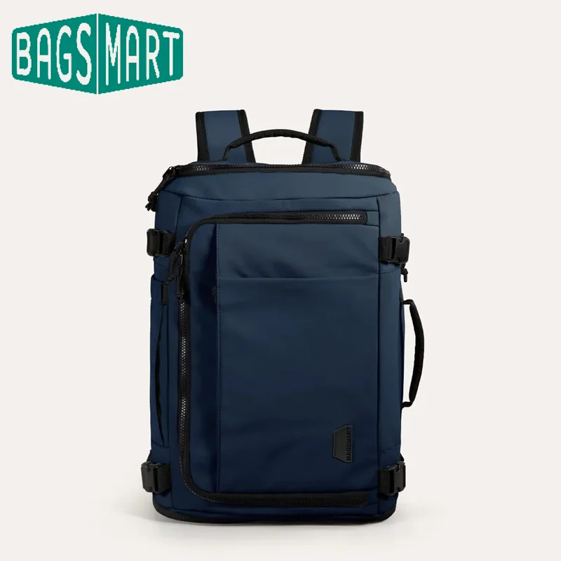 BAGSMART Extended Travel Backpack 38L  Vacuum Compression Backpack Women School Laptop Bag Large Capacity Men's Backpacks