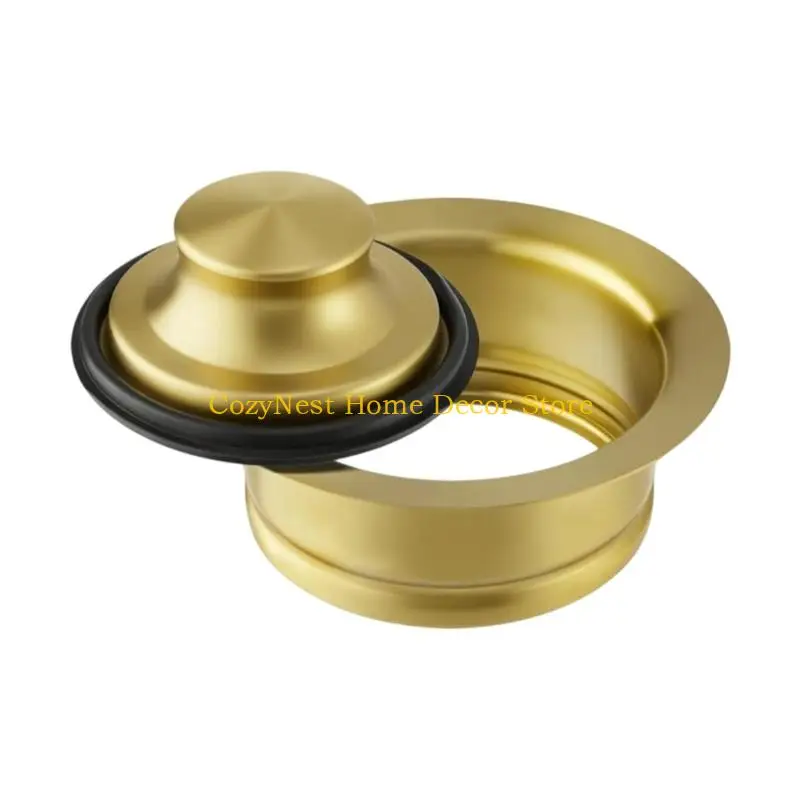 92MF Kitchen Sink Drain Hardware Piece, Metal Sink Flange Stopper Part for Sink Opening Service and Household Maintenance Care