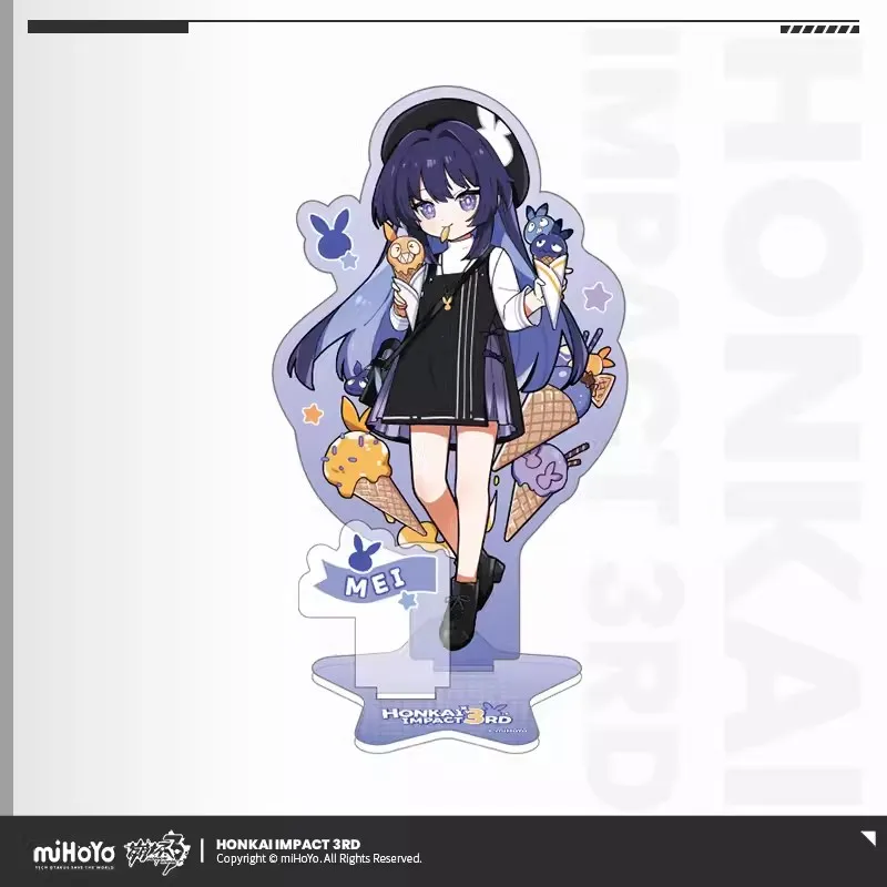 [Genuine] Anime Game Honkai Impact 3RD Elysia Paradise Series Acrylic Figures Kiana Seele Cosplay Stand-up Halloween Gifts