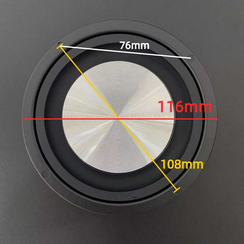 GHXAMP 4 inch 116mm CD Pattern Bass Radiator Passive Diaphragm Plate Audio accessories DIY 2PCS (Not a speaker)