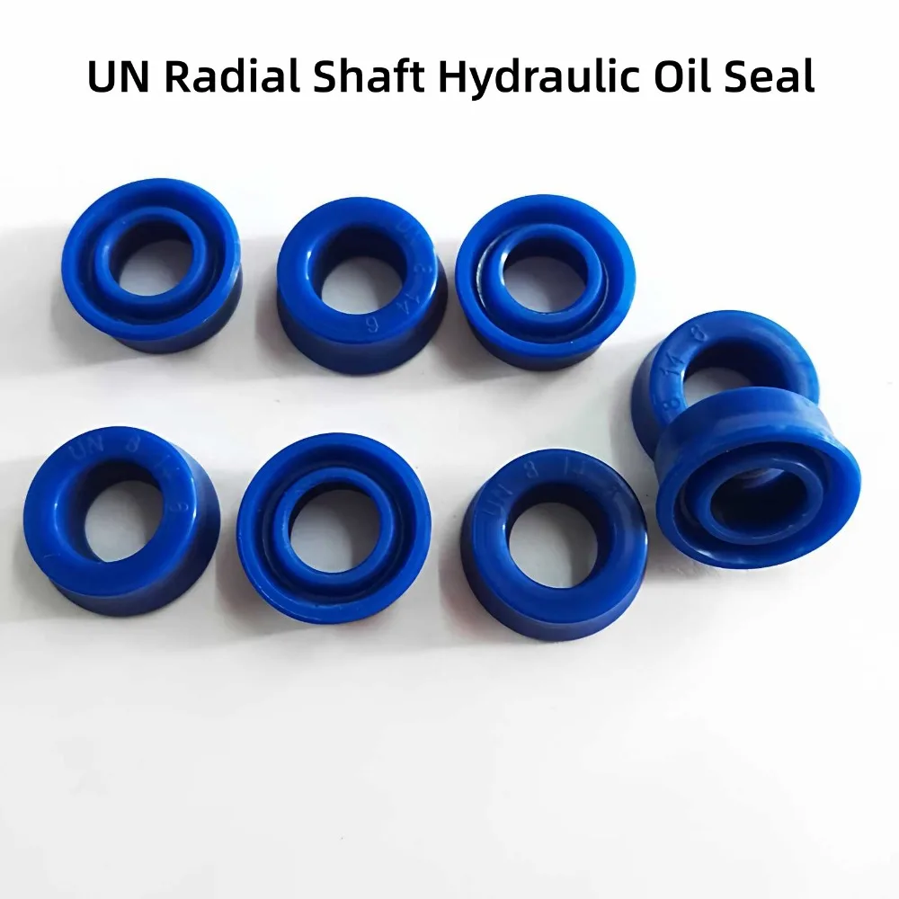 UN Radial Shaft  Blue Polyurethane UHS/U/Y Type Hydraulic Oil Seals, ID 6.3-175mm Single Lip U-Cup Seals for Shaft Applications
