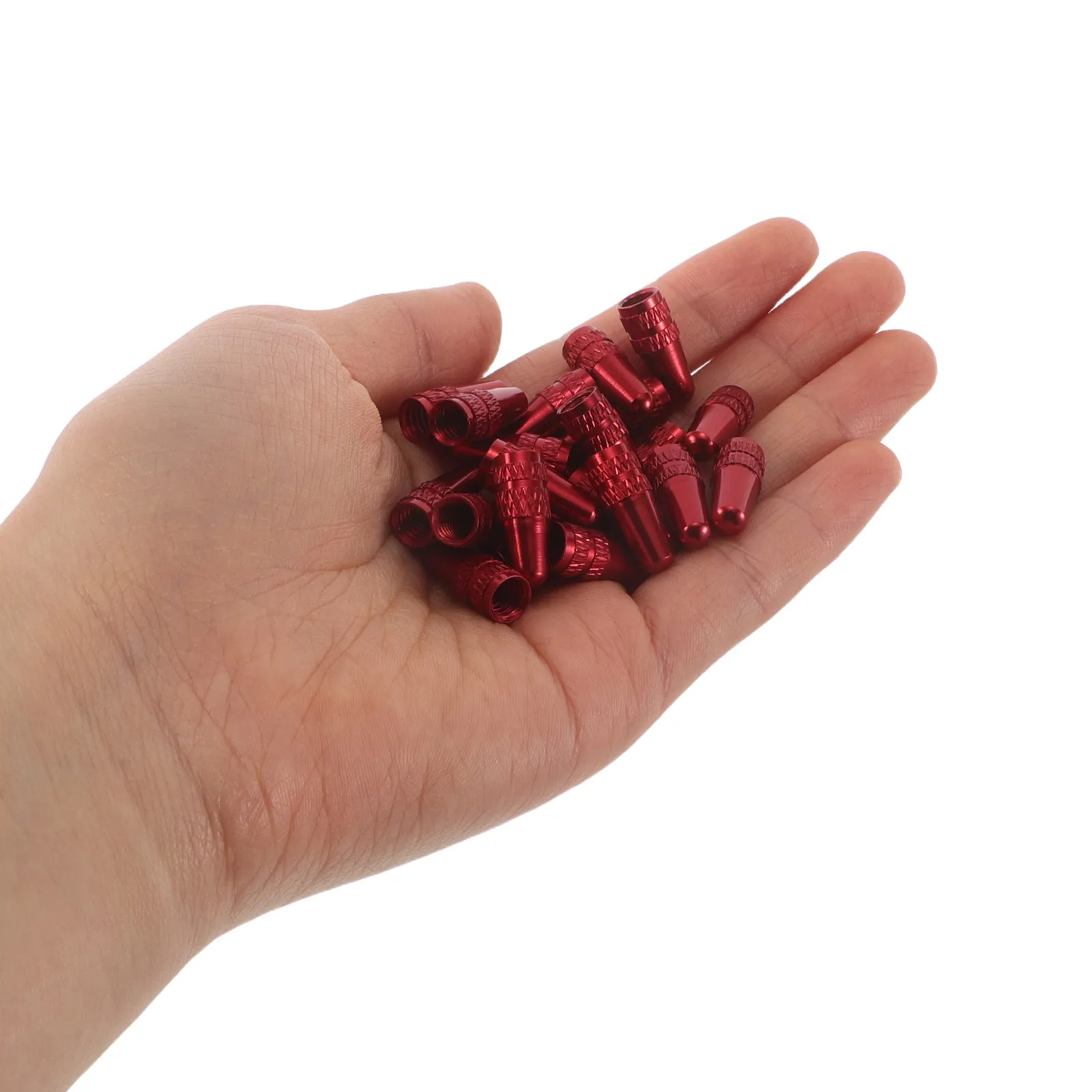 

50Pcs Bike Tire Valve Caps French Valve Stem Covers Aluminum Alloy Dustproof Waterproof Replacement for Road Mountain Electric